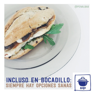 alimentación: bocadillo sano