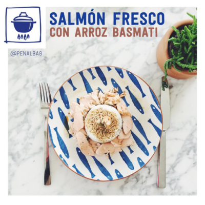 alimentación: ventajas del salmón fresco con arroz basmati