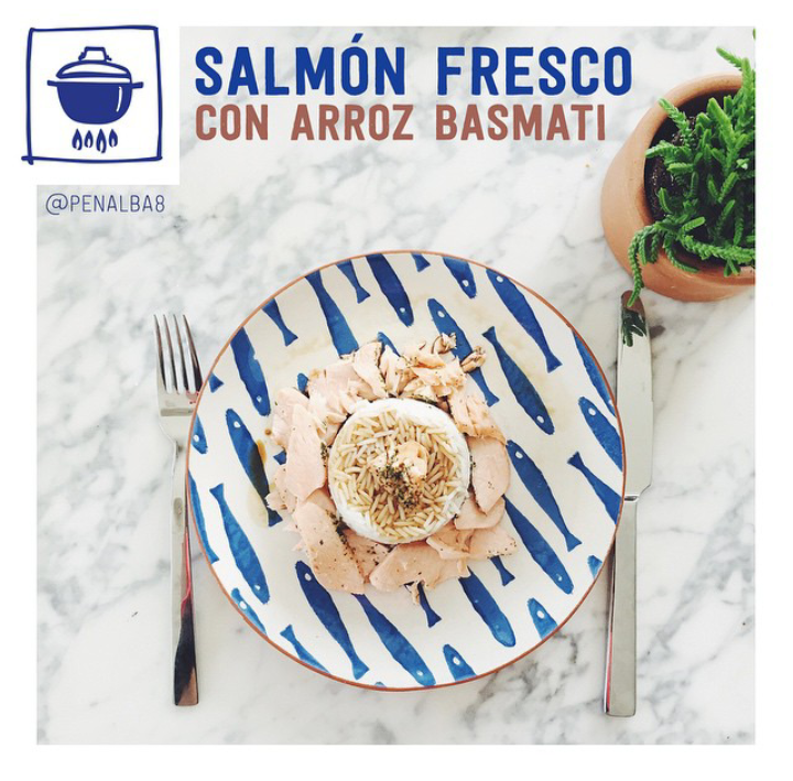 alimentación: ventajas del salmón fresco con arroz basmati