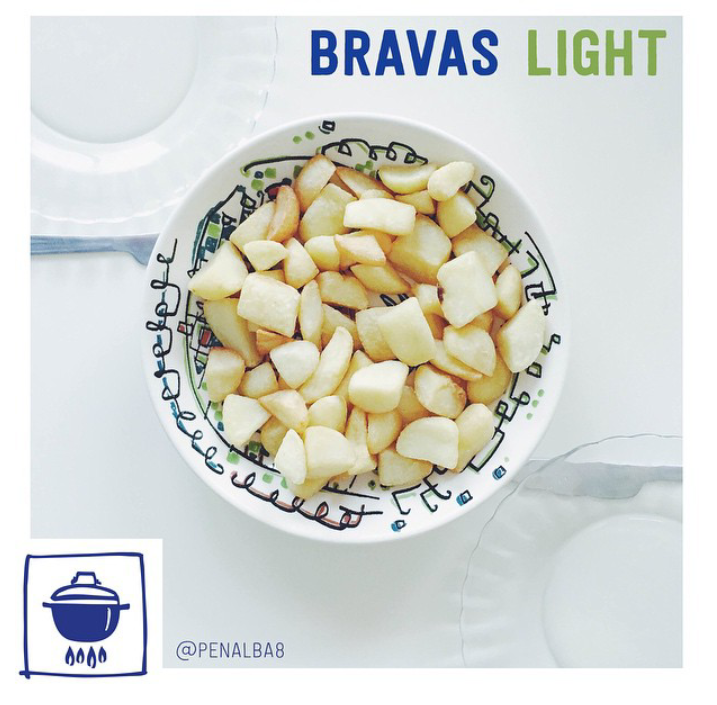 alimentación: cocina patatas bravas light